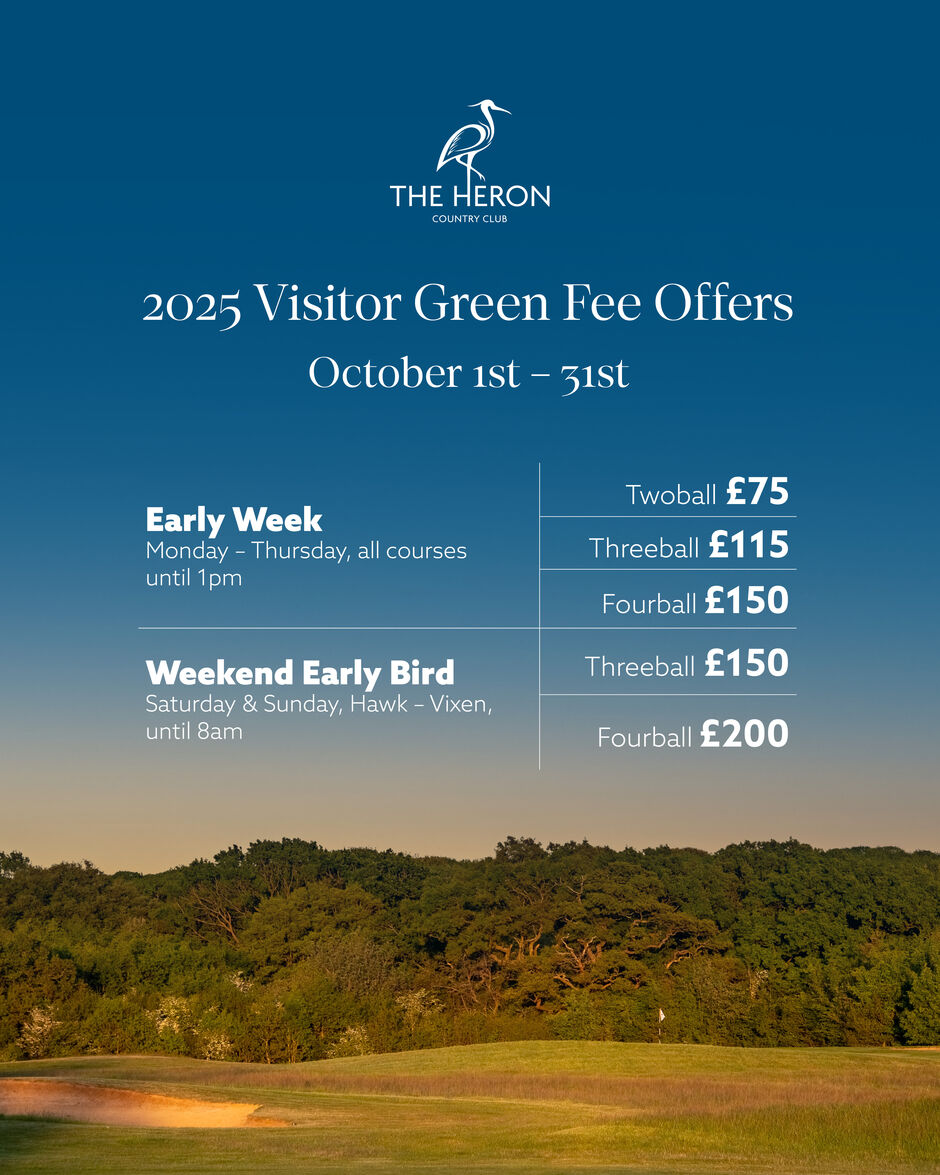 Green Fees at The Heron Golf Club in Brentwood